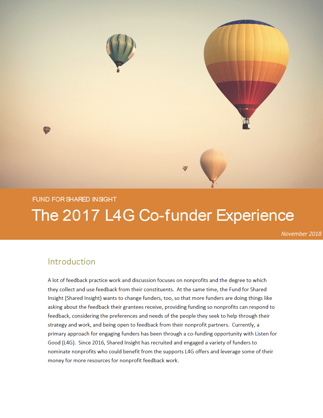 The 2017 L4G Co-funder Experience