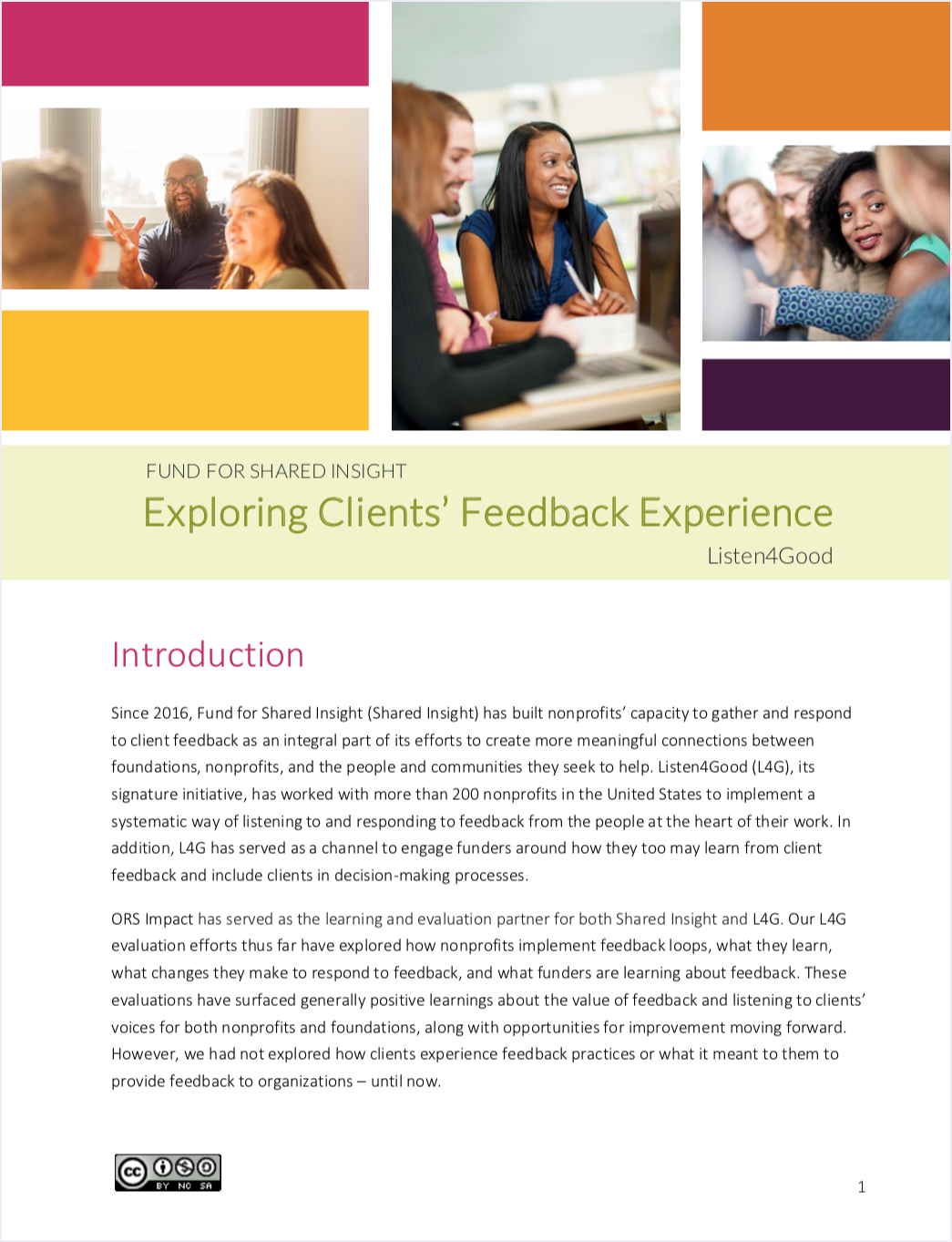 Exploring Clients’ Feedback Experience